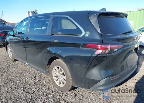 2021 Toyota Sienna Xle from USA, damaged, VIN 5TDYRKEC0MS055784